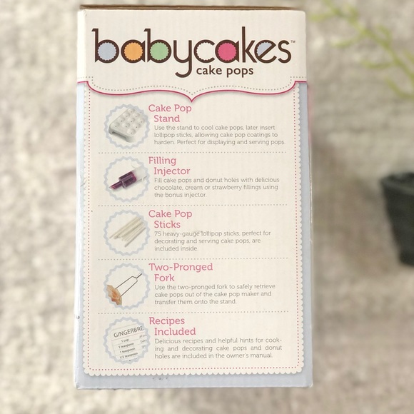 New with tags BABYCAKES CAKE POP MAKER NONSTICK - Picture 5 of 9